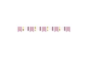 Leksaker - Haza Witbaard Miffy Garland Pink 4mtr. - 439101