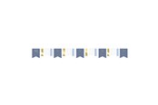 Leksaker - Haza Witbaard Miffy Garland Blue 4mtr. - 439201