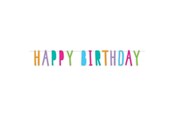 Leksaker - Haza Witbaard Letter garland Happy Birthday 6mtr. - 439506