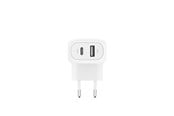 Mobile - Adapters & Chargers - Belkin BOOSTCHARGEª 42w - 30w USB-C PD PPS + 12w USB-A Dual Wall Charger White - WCB009VFWH