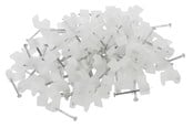 Kabel sleeve - Nordic Quality Cable Clip 3x5mm Neutral 100 pcs. - 322722