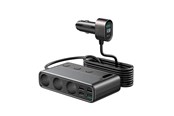 Mobile - Adapters & Chargers - Joyroom Car charger JOYROOM JR-CL06 Multi-Port (black) - JR-CL06