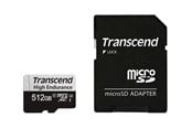 Flashram & USB Flash Drives - Transcend 350V High Endurance MicroSD/SD - 100MB/s - 512GB - TS512GUSD350V