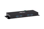 USB Hub - Eaton series 7-Port Industrial-Grade USB 3.1 Gen 2 Hub - 10 Gbps 4 USB-A & 3 USB-C 15 kV ESD Immunity Metal Housing TAA USB Hub - 7 porte - Svart - U460-4A3C-IND