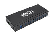 USB Hub - Eaton series 10-Port Industrial-Grade USB 3.0 SuperSpeed Hub - 20 kV ESD Immunity Iron Housing Mountable USB Hub - USB 3.2 - 10 porte - Svart - U360-010-IND