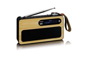 DAB, Nätverk & Klockradio - Lenco PDR-040 - DAB+ radio - Bamboo - PDR-040BAMBOOBK