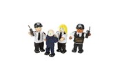 Träleksaker - Tidlo Wooden Dollhouse Dolls Police and Crook 4 pcs - T0142