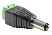 Strömkabel (intern) - DeLOCK - Power Adapter - 2 pin Terminal Block to DC jack 5.5 x 2.5 mm - 65487