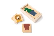 Babyleksaker - Trixie Baby Wooden Combo Puzzle Animals - 36-161