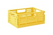 Barnrummet - 3 Sprouts - Modern Folding Crate Medium Yellow - ICMDYL
