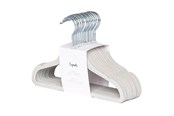 Barnrummet - 3 Sprouts - Velor Hanger 15 pcs Grey - IHVGRY-15