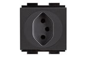 Övriga kablar - Crestron Electronics Crestron FT2A-PWR-SW series FT2A-PWR-SW-1-BASIC - power socket-outlet - power outlet module single Switzerland - 1 gang - 1 power socket - black - FT2A-PWR-SW-1-BASIC