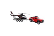 Leksaksbil - Kids Globe Off-Road Vehicle with Helicopter Traile - 520249