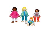 Docka, bamse och tillbehör - Goki Flexible Dolls Intercultural Family 4pcs. - 51463