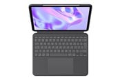 Tangentbord - Logitech Combo Touch for iPad Pro 13" (M4) - Graphite - Tastatur & Folio set - Engelska (UK) - Grå - 920-012669