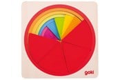 Pusselspel - Goki Wooden Layer Puzzle Circle 21pcs. Trä - 57737