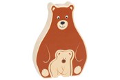 Pusselspel - Goki Wooden Puzzle Standing Beert 2 pcs. Trä - 57332