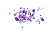 Kreativa spel - Creativ Company Faceted Beads Mix Purple 45 grams - 618831