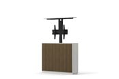 Väggfäste, AV-Möbel - Multibrackets M AV-Cabinet TV-Lift 55" Slimline White Walnut - Max 50 kg - recommended for 55" - 7350105218040
