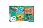 Pusselspel - Clementoni Jigsaw Puzzle 4in1 Jurassic World Golv - 21521