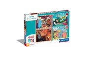Pusselspel - Clementoni Jigsaw Puzzle 4in1 Disney Animals Golv - 21523