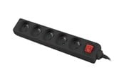 Strömkabel (extern) - Lanberg PS1-05E-0300-BK - power strip - 2500 Watt - PS1-05E-0300-BK