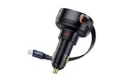 Mobile - Adapters & Chargers - Baseus Car Charger  Enjoyment Pro with lightning cable + USB-C  55W (black) - C00057803111-00