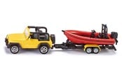 Leksaksbil - SIKU Jeep With Boat - 313-1658