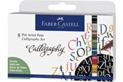 Skriv- och ritverktyg - Faber-Castell India ink Pitt Artist Pen Calligraphy 8x - 167508