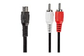 Ljudkabel - Nedis subwoofer cable - 20 cm - CAGB24020BK02