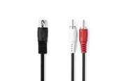 Ljudkabel - Nedis CAGL20200BK10 audio cable - CAGL20200BK10