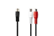 Ljudkabel - Nedis CAGL20250BK02 audio cable - CAGL20250BK02