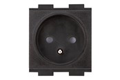 Övriga kablar - Crestron Electronics Crestron FT2A-PWR-FR series FT2A-PWR-FR-1-BASIC - power socket mechanism - France/Belgium - 1 power socket - black - FT2A-PWR-FR-1-BASIC