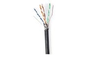 Nätverkskabel - Nedis CCBG8598BK100S networking cable - Svart - 100m - CCBG8598BK100S