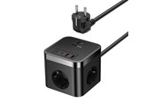 Mobile - Adapters & Chargers - Baseus Wall charger PowerCombo 3AC+2U+2C 30W 1.5m - E00066400117-00
