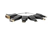 Displaykabel - Nedis video / audio adapter kit - DisplayPort / HDMI / DVI / USB - CCGB34999BK