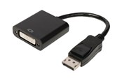 Displaykabel - Nedis - video adapter - DVI-D to DisplayPort - 20 cm - CCGB37250BK02