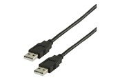 USB-kabel - Nedis - USB cable - USB to USB - 2 m - CCGB60000BK20