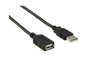 USB-kabel - Nedis - USB extension cable - USB to USB - 2 m - CCGB60010BK20
