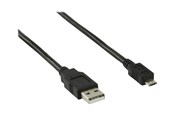 USB-kabel - Nedis - USB cable - USB to Micro-USB Type B - 2 m - CCGB60500BK20