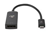 Displaykabel - Nedis - video adapter - 24 pin USB-C to DisplayPort - 20 cm - CCGB64353BK02