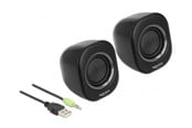 Högtalare - Dator - DeLOCK Mini Stereo PC Speaker - Black - 27002
