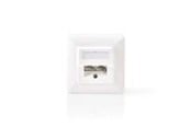 Nätverk - Nedis Network Wall Box | In-Wall | 2 port(s) | CAT5e - CCGB89150IV