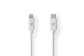 USB-kabel - Nedis CCGL39650WT20 lightning cable - CCGL39650WT20