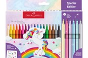 Skriv- och ritverktyg - Faber-Castell Felt-tip pen unicorn 18+6 + stickers - 554221