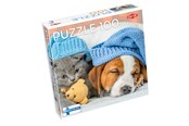 Pusselspel - Tactic Cute Kitten and Sleepy Dog 1 pcs puzzle - 59232