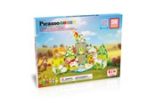 Byggset - PicassoTiles Bondgård 26-delars magnetsats med 8 figurer - PTQ27