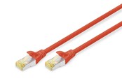 Nätverkskabel - DIGITUS CAT 6A S-FTP - 0.25m - Röd - 0.25m - DK-1644-A-0025/R