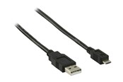 USB-kabel - Nedis - USB cable - USB to Micro-USB Type A - 2 m - CCGP60400BK20
