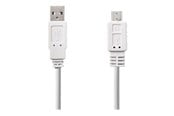 USB-kabel - Nedis - USB cable - USB to Micro-USB Type B - 1 m - CCGP60410WT10